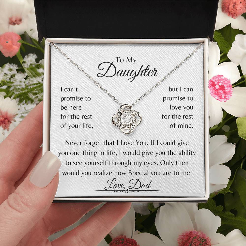 To My Daughter | Love Knot Necklace | Love Dad | Limited Supply