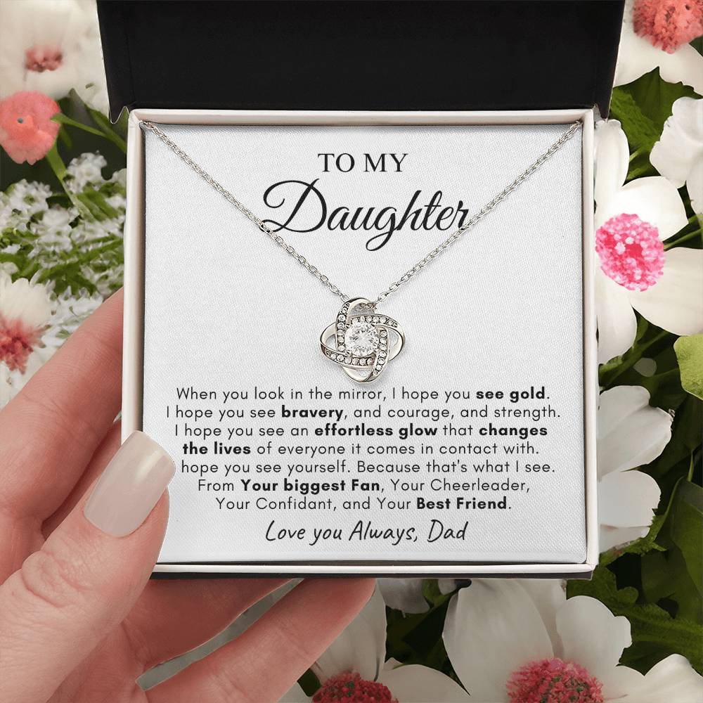 To My Daughter | Love Knot Necklace | Love You Always