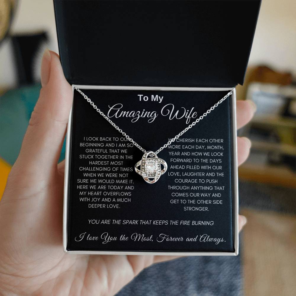 Amazing Wife | Love Knot Necklace