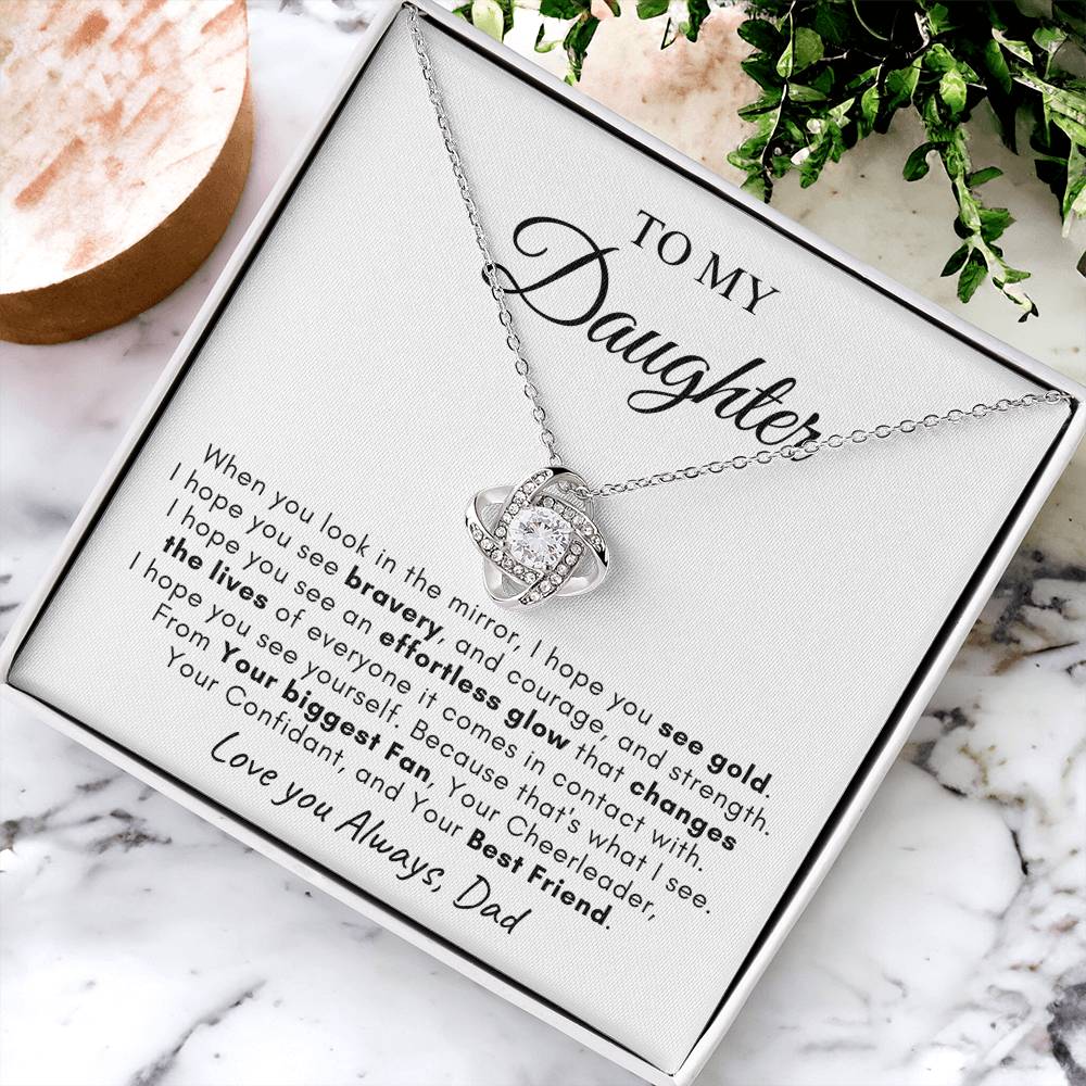 To My Daughter | Love Knot Necklace | Love You Always