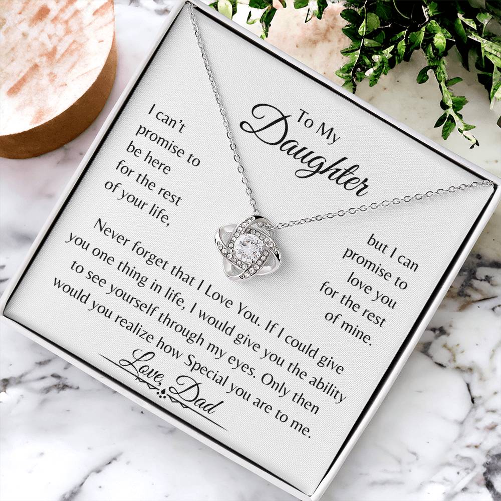 To My Daughter | Love Knot Necklace | Love Dad | Limited Supply