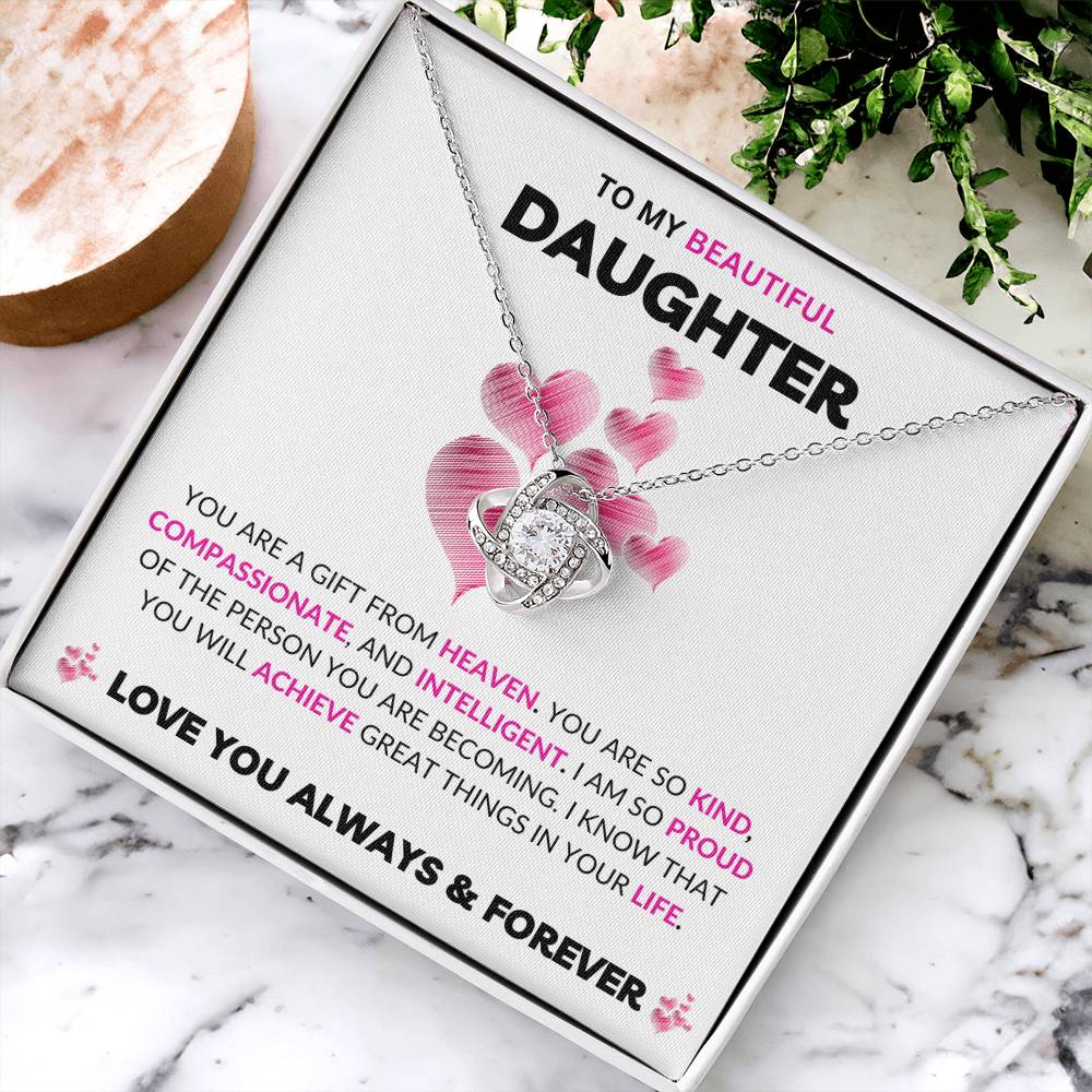 To My Daughter | Love Knot Necklace | Love You Always