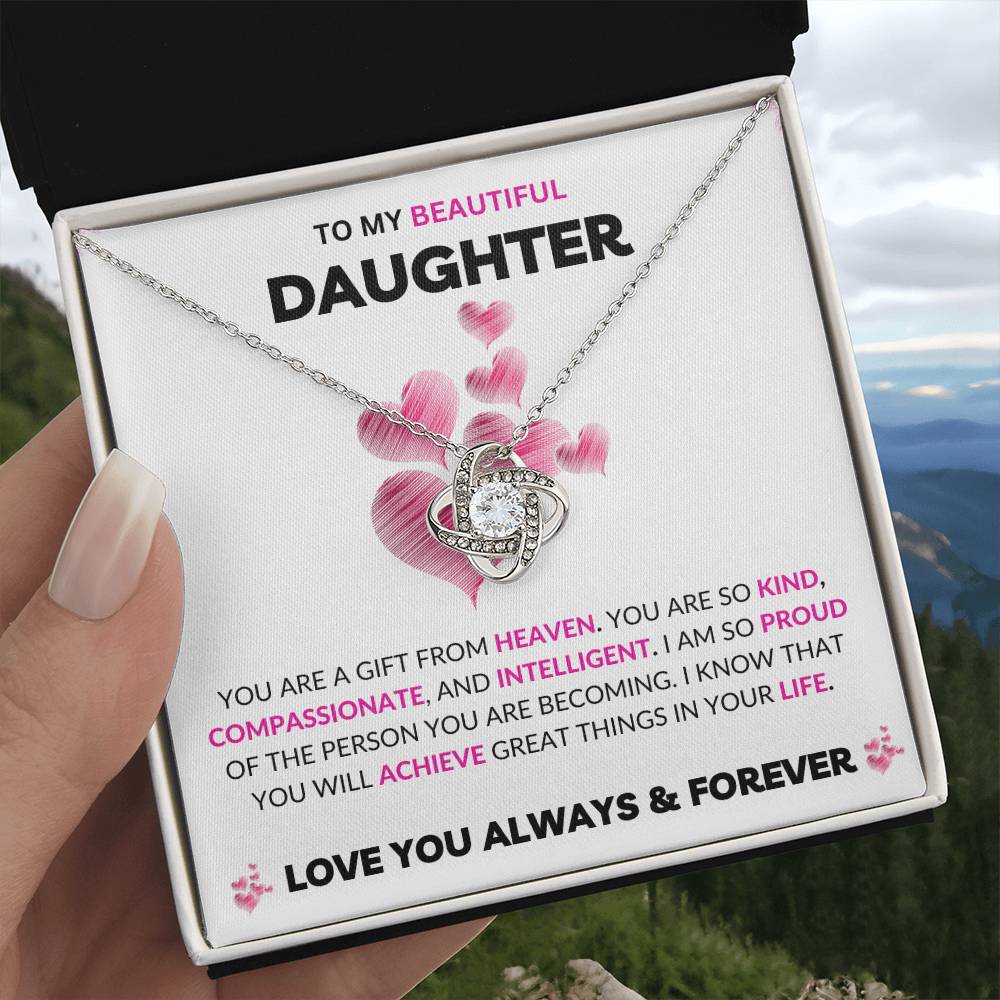 To My Daughter | Love Knot Necklace | Love You Always