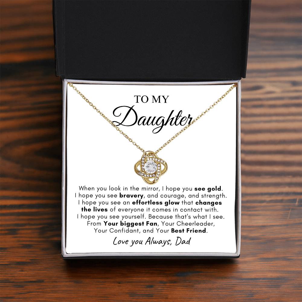 To My Daughter | Love Knot Necklace | Love You Always