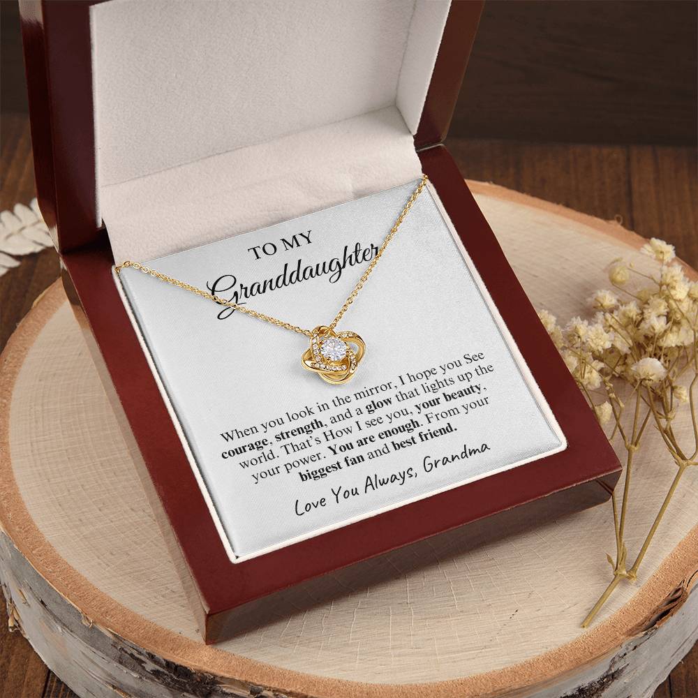 To My Granddaughter | Love Knot Necklace | Love You Always