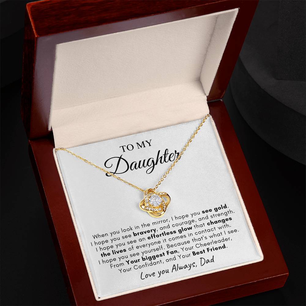 To My Daughter | Love Knot Necklace | Love You Always