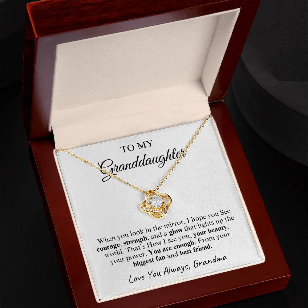 To My Granddaughter | Love Knot Necklace | Love You Always