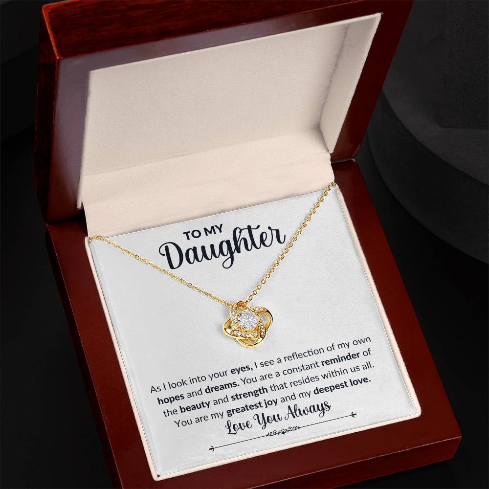 To My Daughter | Love Knot Necklace | Love You Always