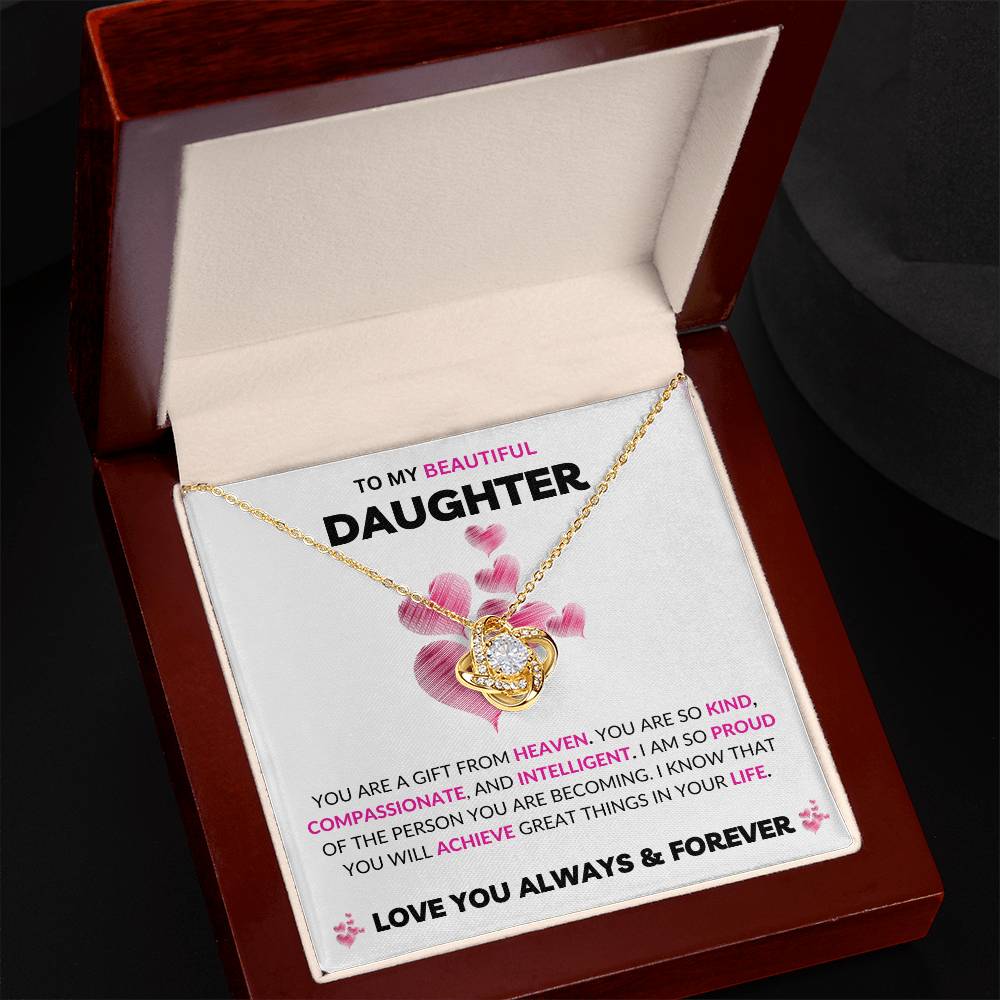 To My Daughter | Love Knot Necklace | Love You Always