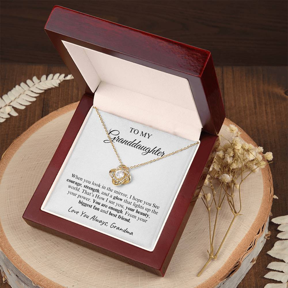 To My Granddaughter | Love Knot Necklace | Love You Always