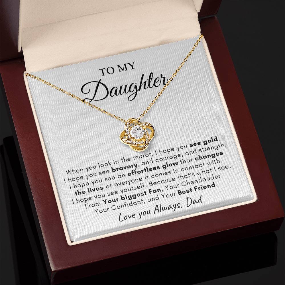 To My Daughter | Love Knot Necklace | Love You Always