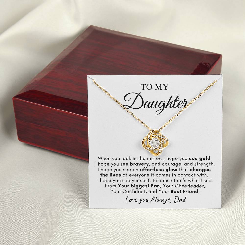 To My Daughter | Love Knot Necklace | Love You Always