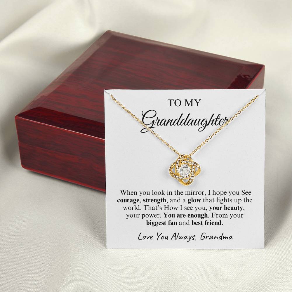 To My Granddaughter | Love Knot Necklace | Love You Always