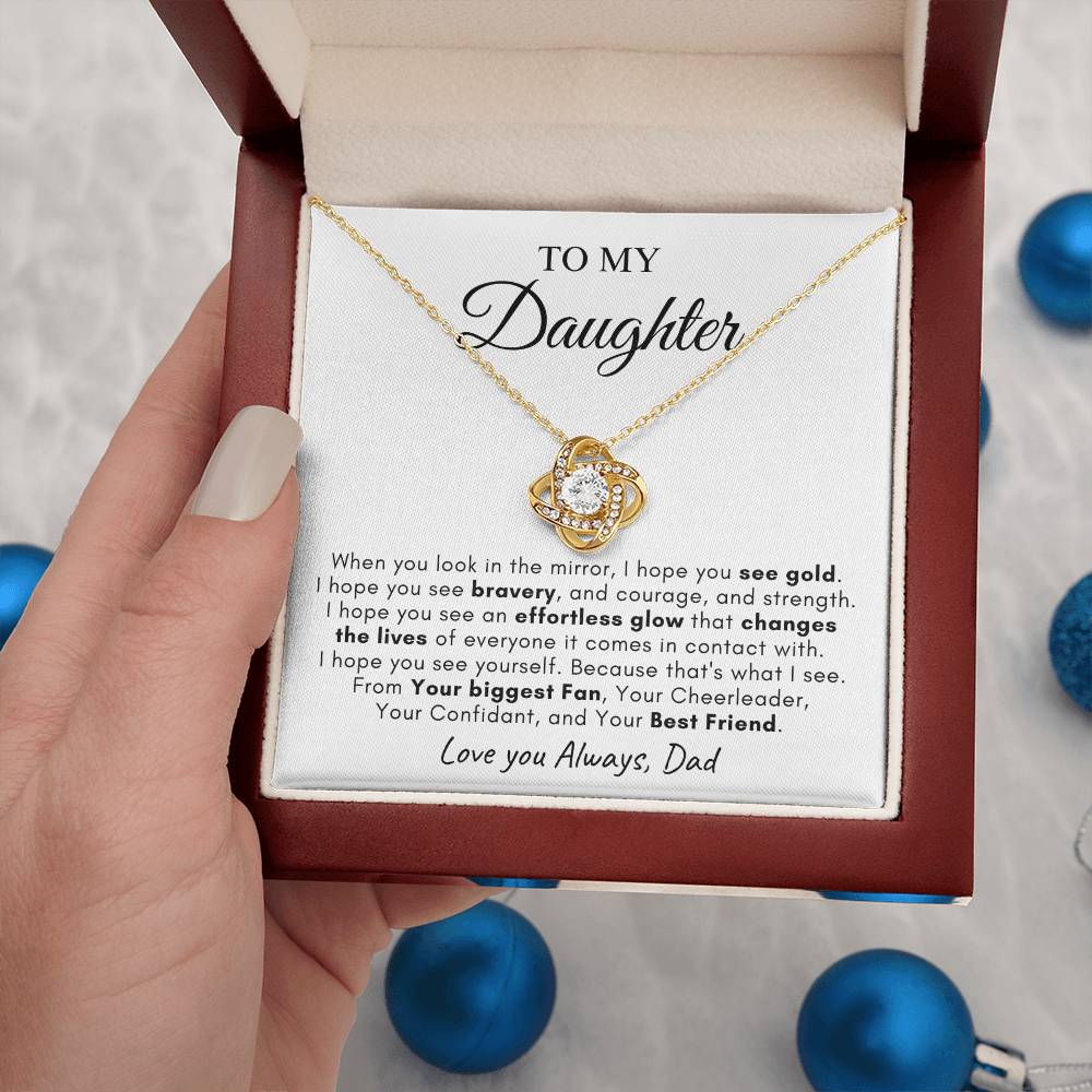 To My Daughter | Love Knot Necklace | Love You Always