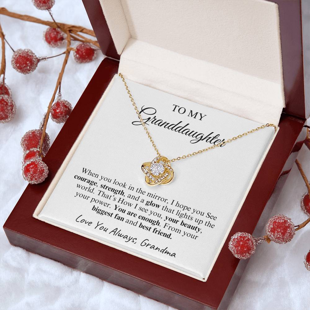 To My Granddaughter | Love Knot Necklace | Love You Always