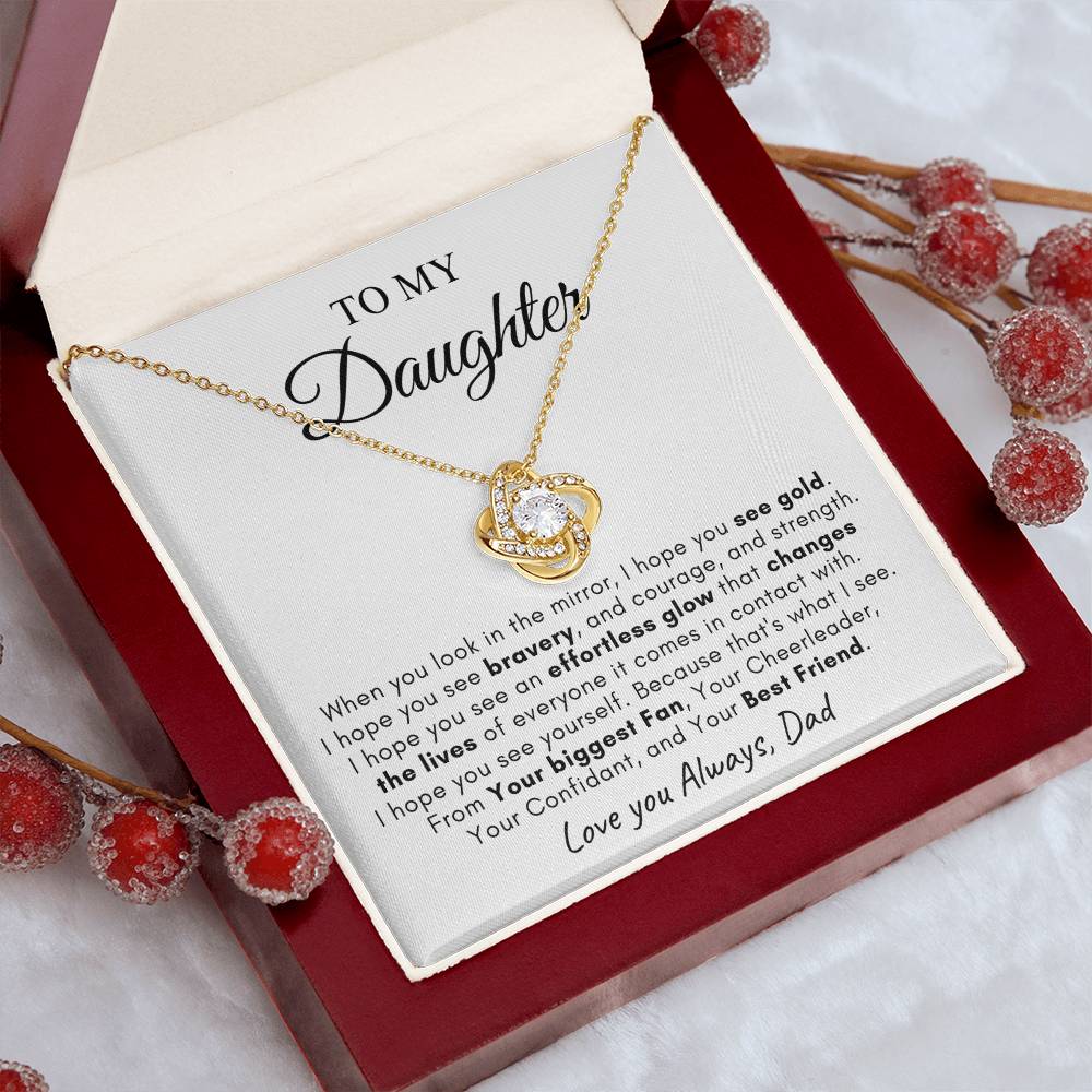 To My Daughter | Love Knot Necklace | Love You Always