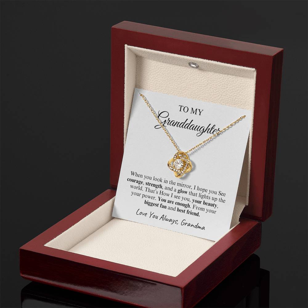 To My Granddaughter | Love Knot Necklace | Love You Always