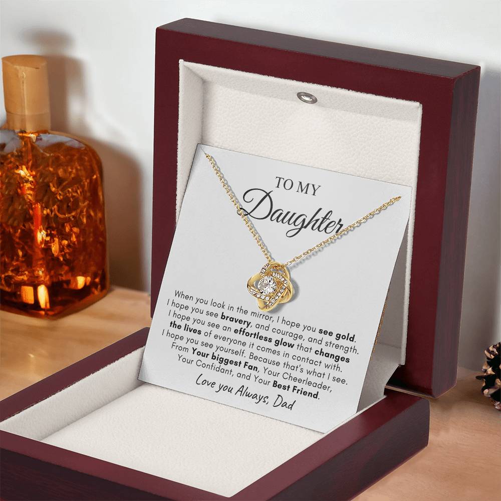 To My Daughter | Love Knot Necklace | Love You Always