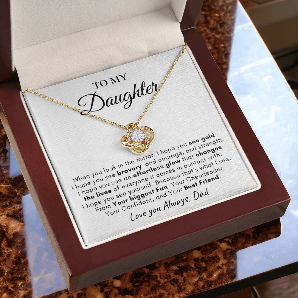 To My Daughter | Love Knot Necklace | Love You Always