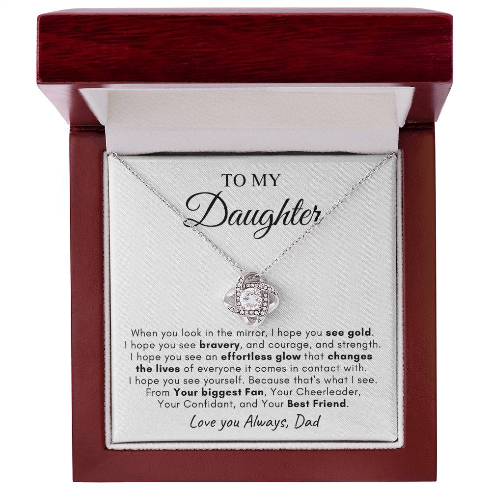 To My Daughter | Love Knot Necklace | Love You Always