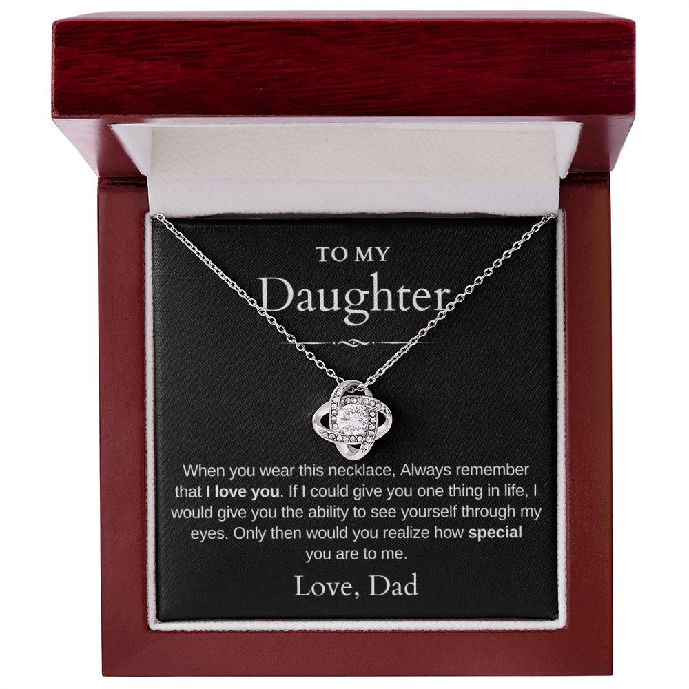 To My Daughter | Love Knot Necklace | Love Dad