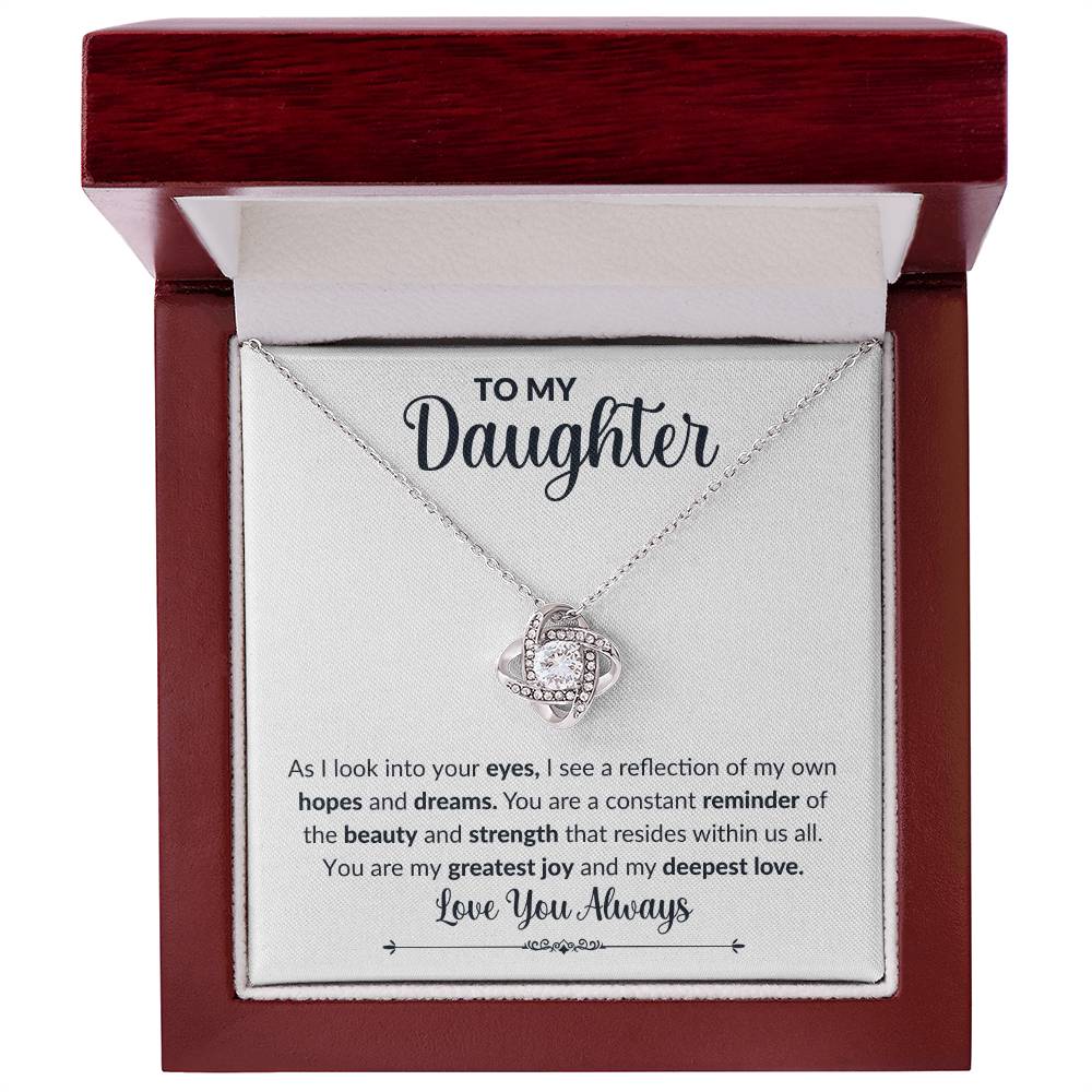 To My Daughter | Love Knot Necklace | Love You Always