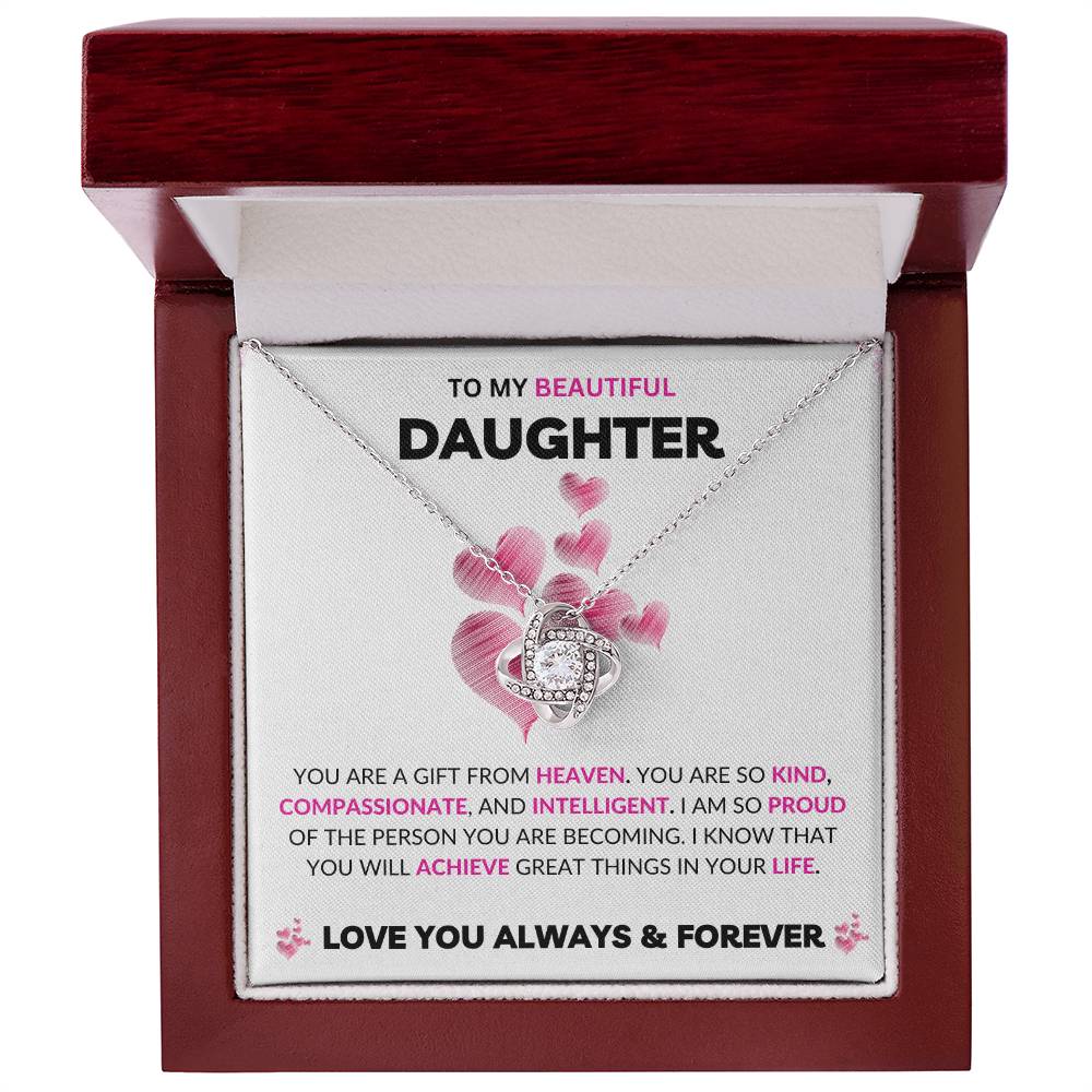 To My Daughter | Love Knot Necklace | Love You Always