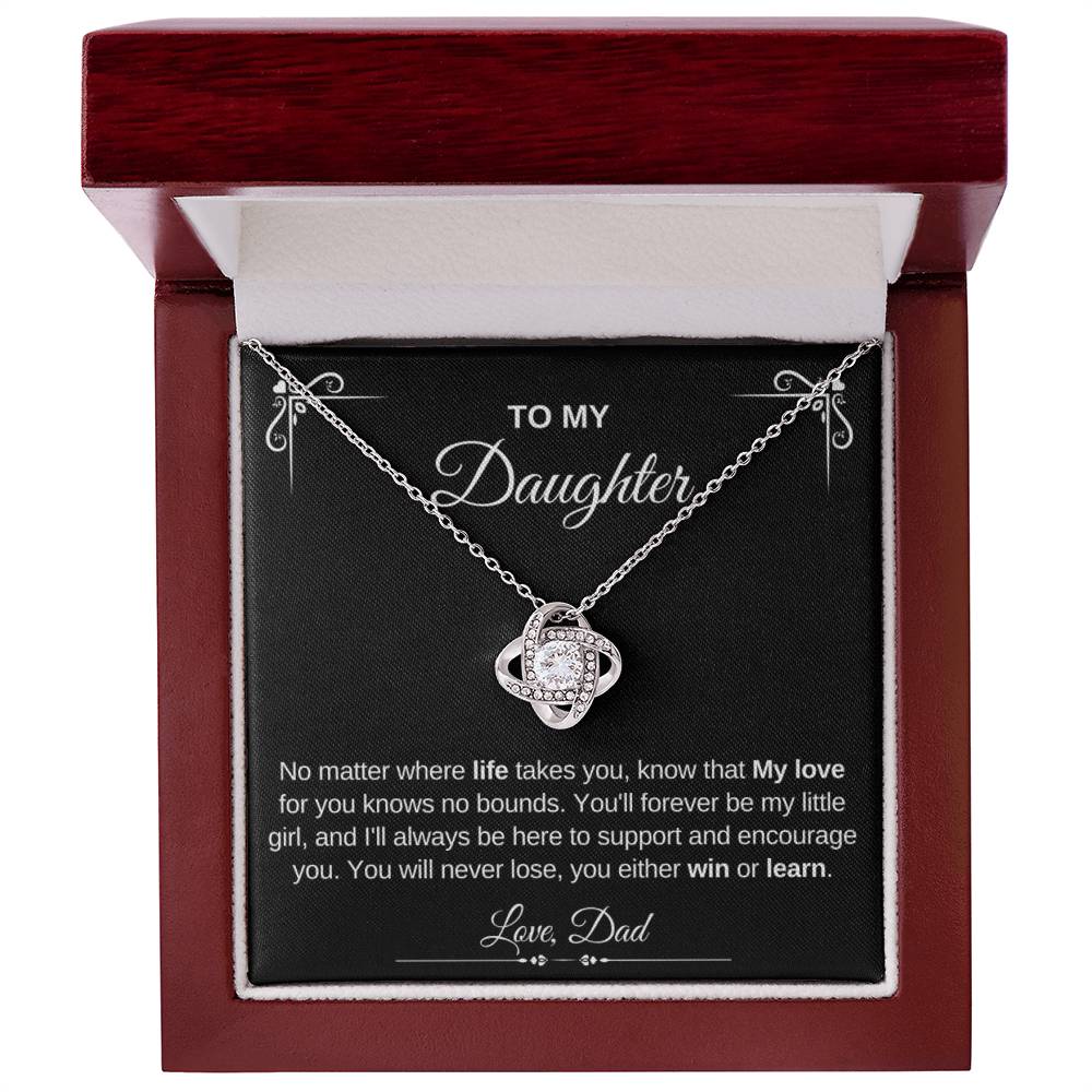 To My Daughter | Love Knot Necklace | Love Dad