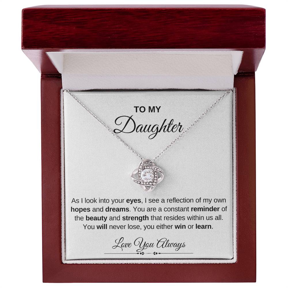 To My Daughter | Love Knot Necklace | Love You Always