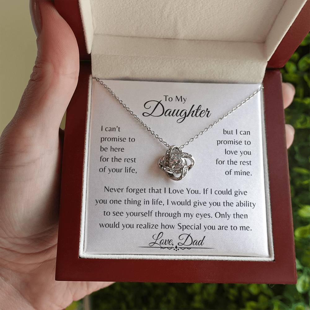 To My Daughter | Love Knot Necklace | Love Dad | Limited Supply