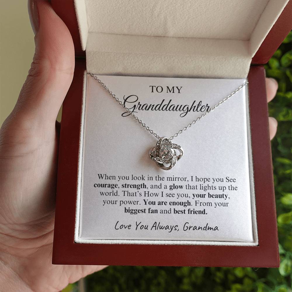 To My Granddaughter | Love Knot Necklace | Love You Always