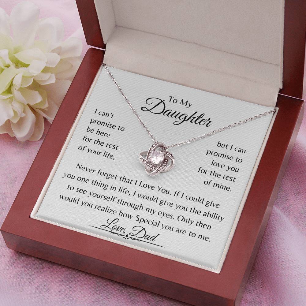 To My Daughter | Love Knot Necklace | Love Dad | Limited Supply