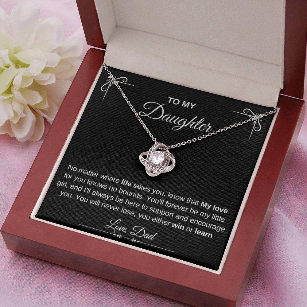 To My Daughter | Love Knot Necklace | Love Dad