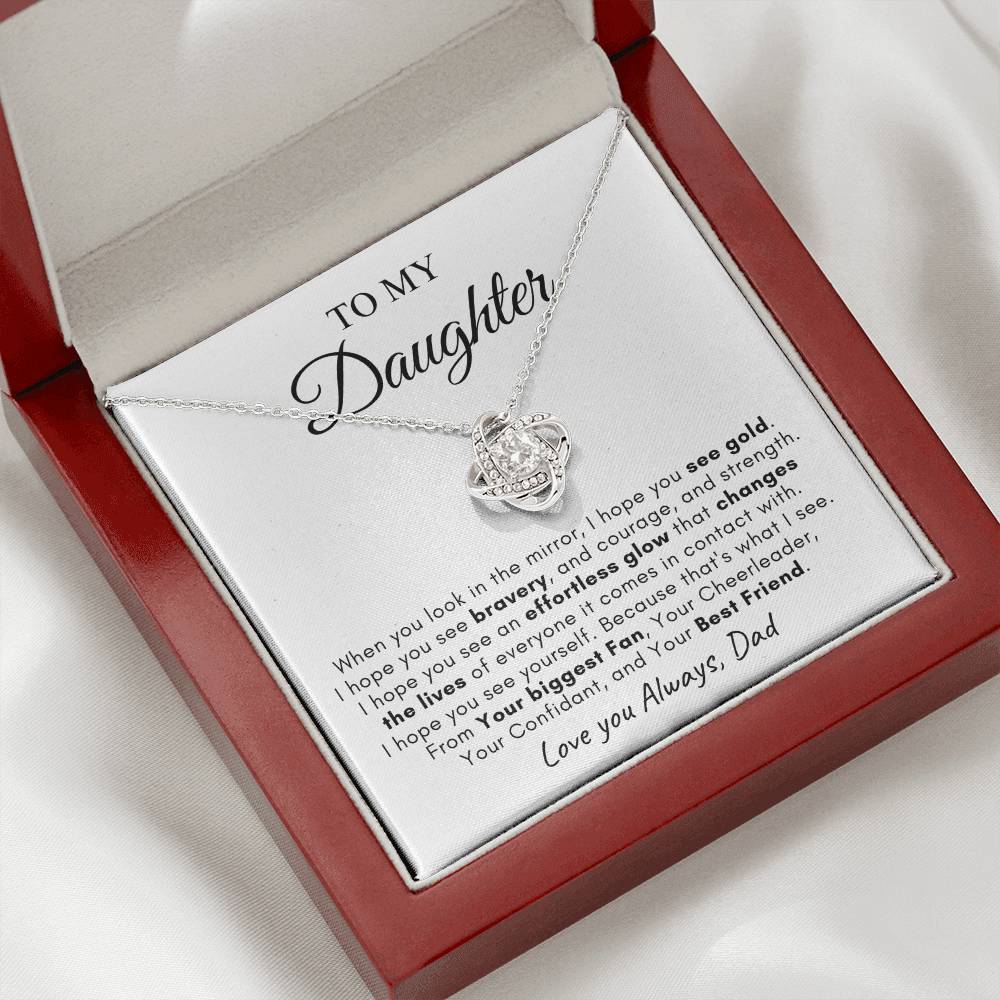 To My Daughter | Love Knot Necklace | Love You Always