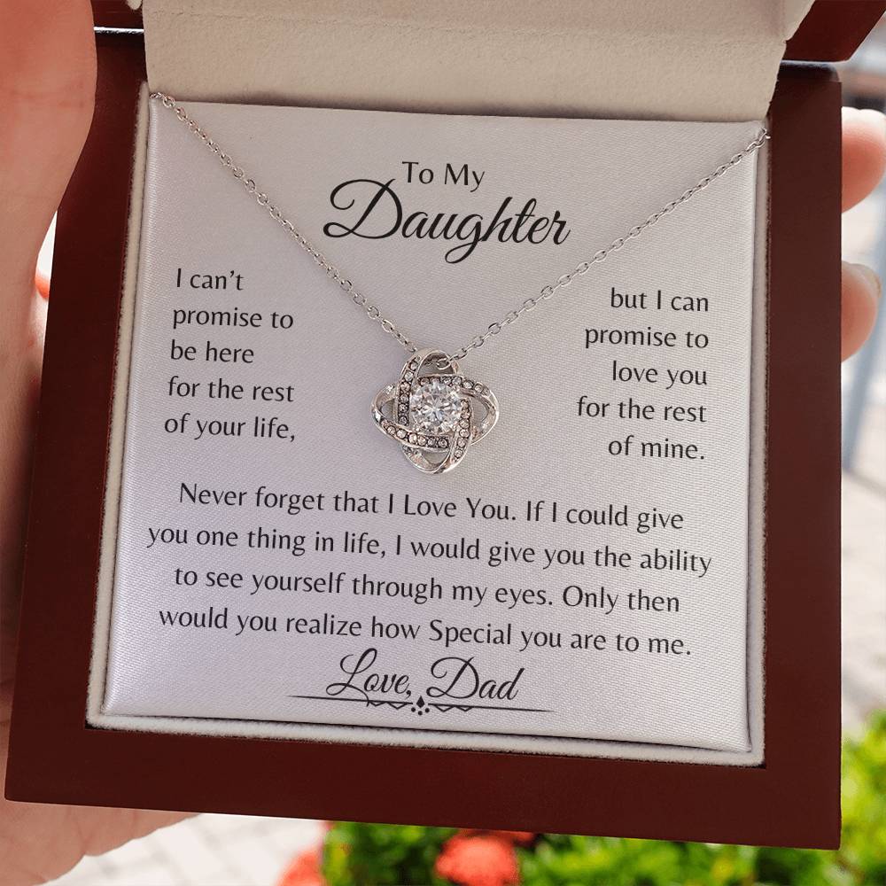 To My Daughter | Love Knot Necklace | Love Dad | Limited Supply