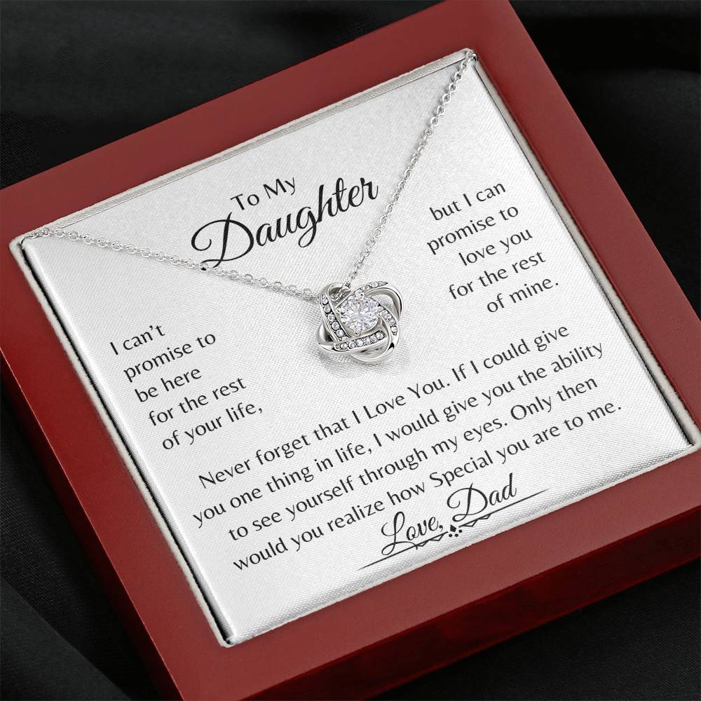 To My Daughter | Love Knot Necklace | Love Dad | Limited Supply