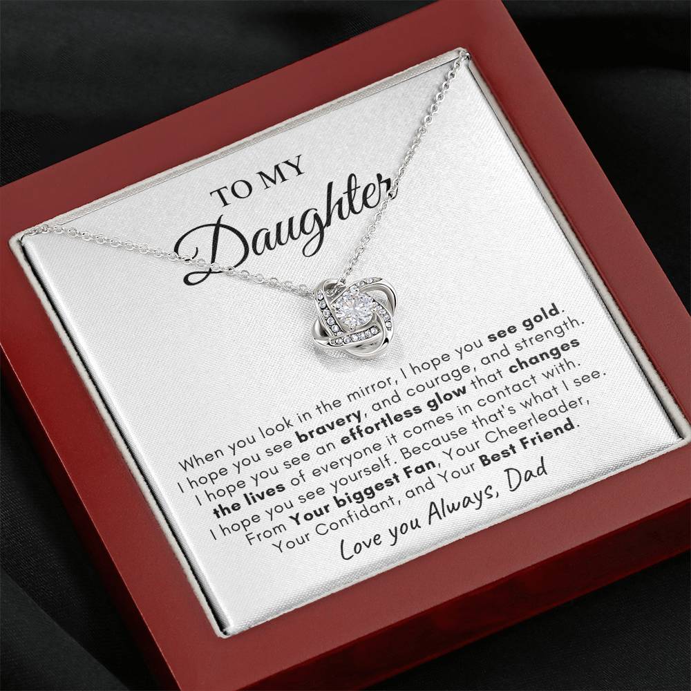 To My Daughter | Love Knot Necklace | Love You Always