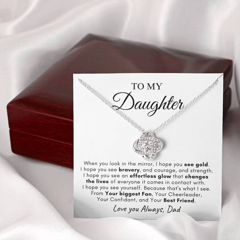 To My Daughter | Love Knot Necklace | Love You Always