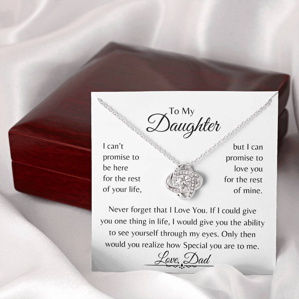 To My Daughter | Love Knot Necklace | Love Dad | Limited Supply