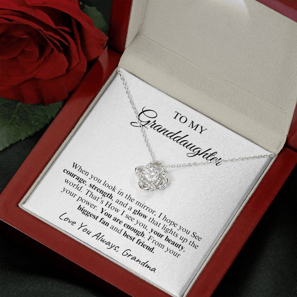 To My Granddaughter | Love Knot Necklace | Love You Always