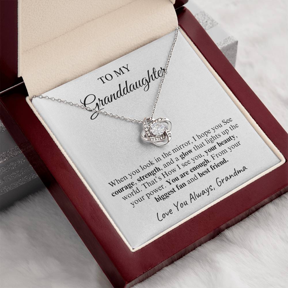 To My Granddaughter | Love Knot Necklace | Love You Always