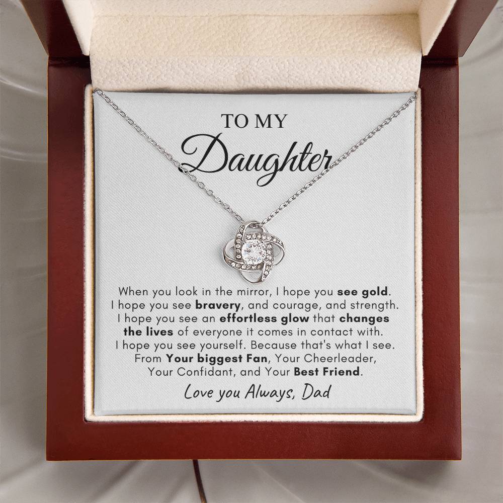 To My Daughter | Love Knot Necklace | Love You Always