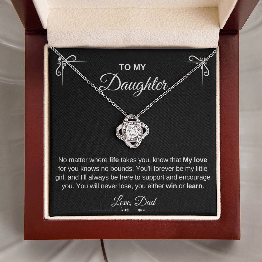 To My Daughter | Love Knot Necklace | Love Dad