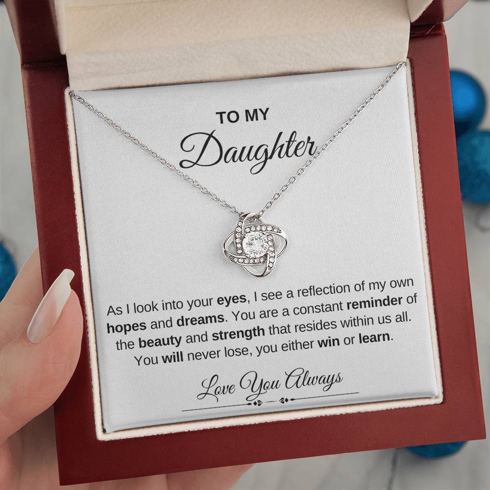 To My Daughter | Love Knot Necklace | Love You Always