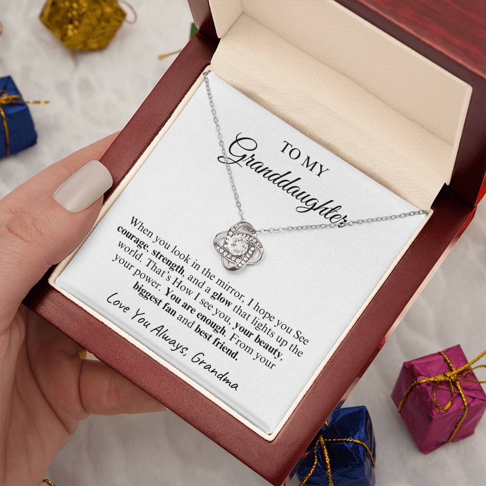 To My Granddaughter | Love Knot Necklace | Love You Always