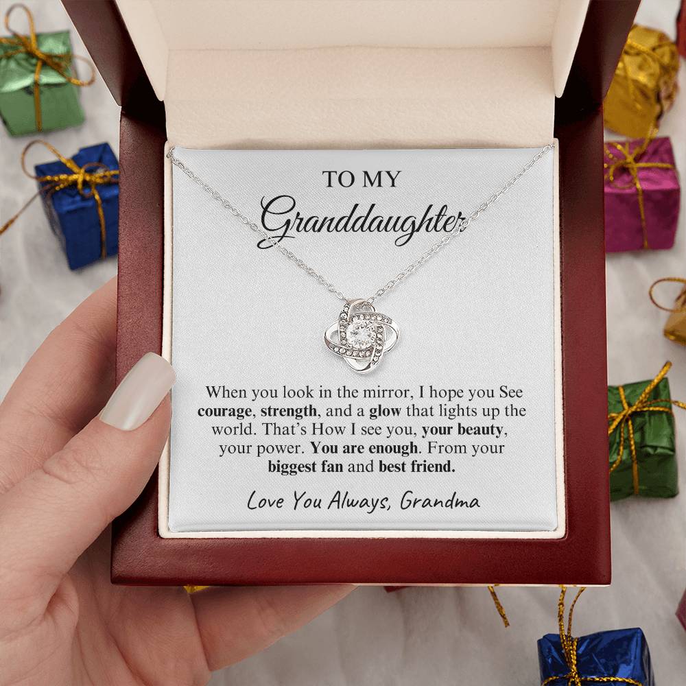 To My Granddaughter | Love Knot Necklace | Love You Always