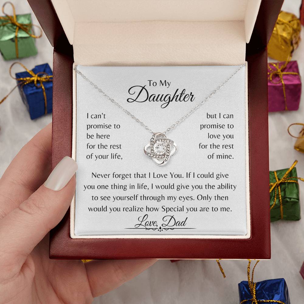 To My Daughter | Love Knot Necklace | Love Dad | Limited Supply