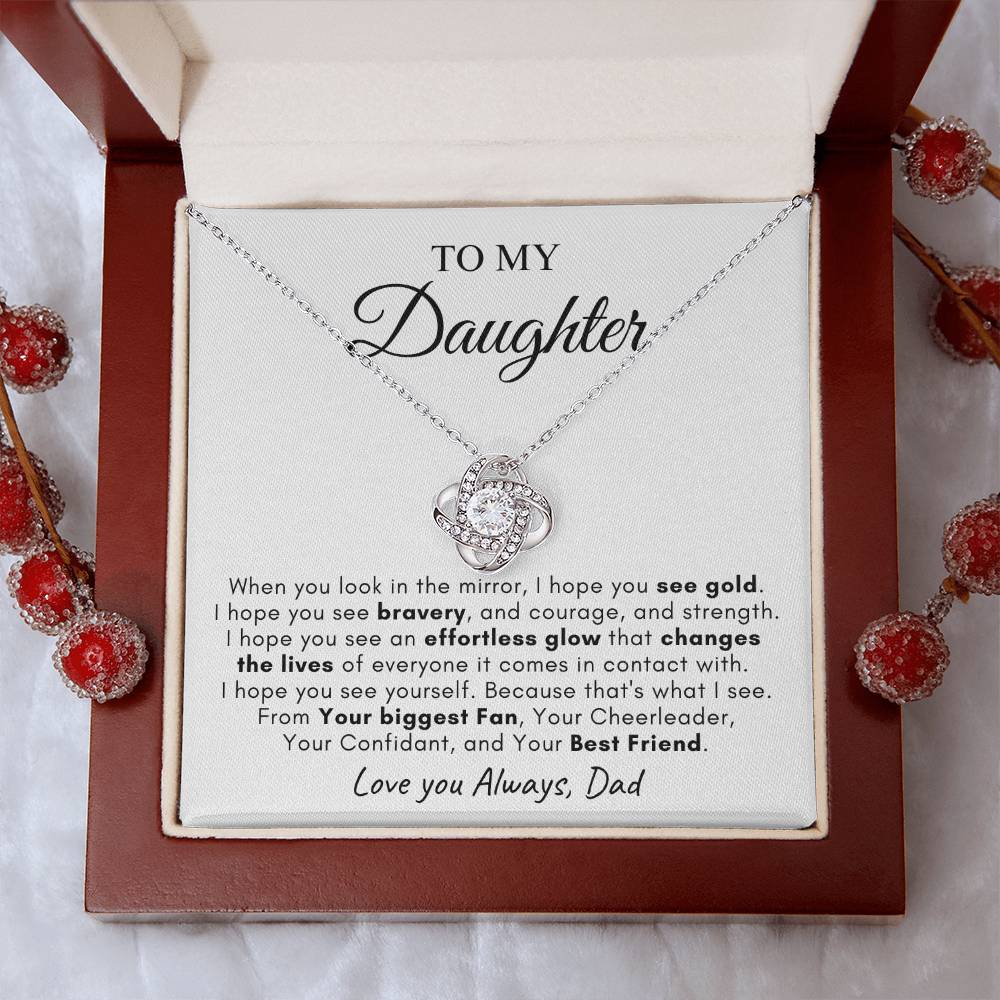 To My Daughter | Love Knot Necklace | Love You Always