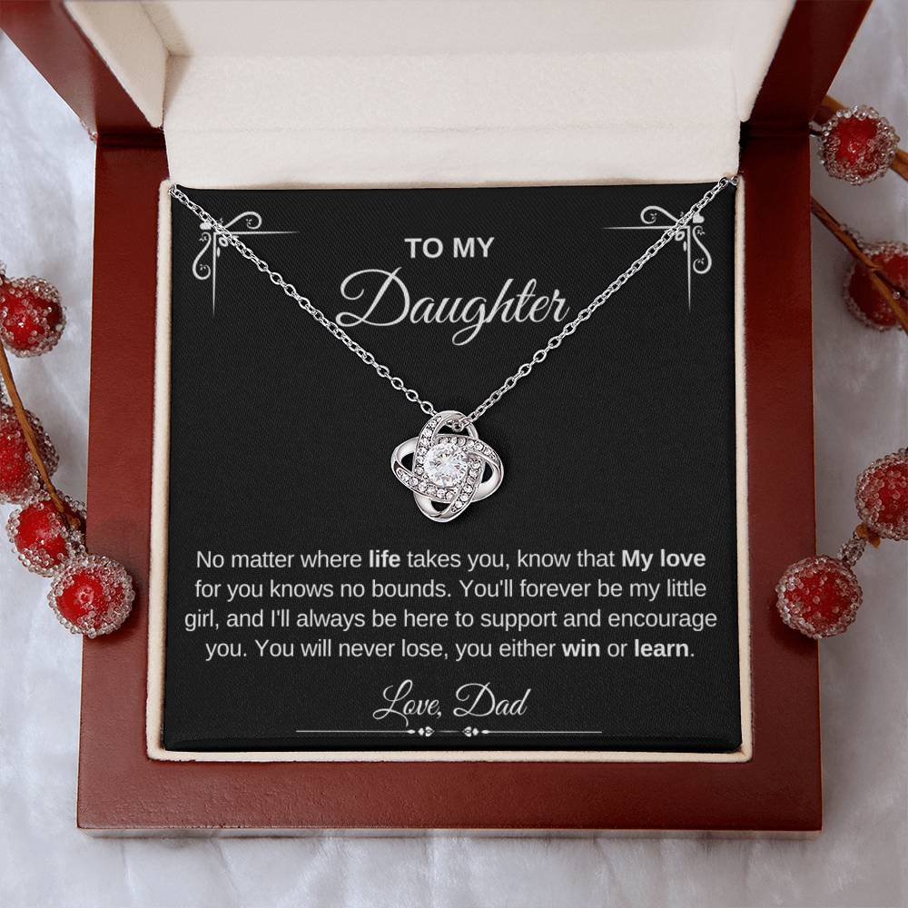 To My Daughter | Love Knot Necklace | Love Dad