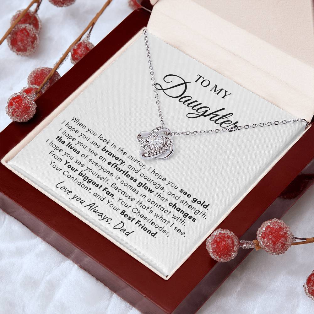 To My Daughter | Love Knot Necklace | Love You Always